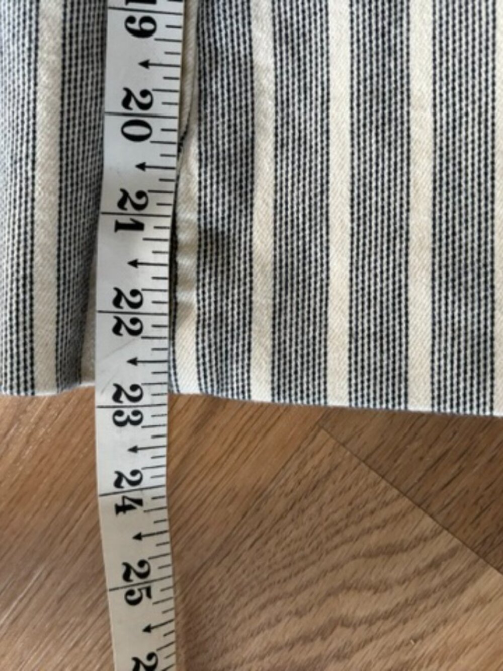Pilcro by Anthropologie Foxglove Blue Stripe Wide Leg Cropped Pants 26 Waist - Picture 6 of 7